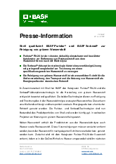 Thumbnail for: Shell qualifiziert BASF Puristar® und BASF Sorbead® zur  Reinigung von grünem Wasserstoff